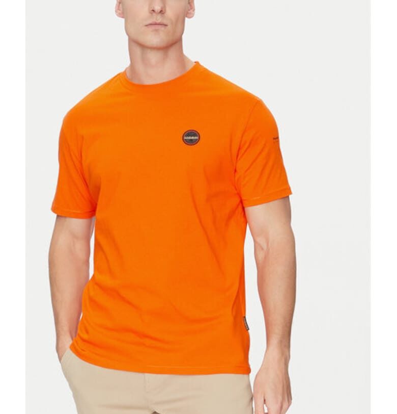 Мъжка тениска -  305102003 - Памук - Оранжев - Оранжев Napapijri