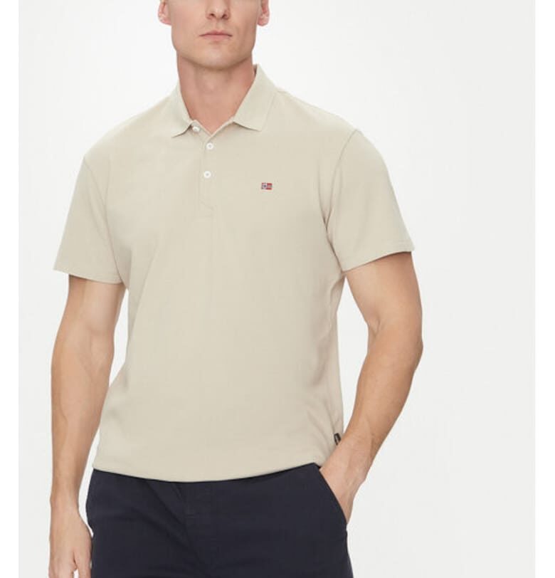 Мъжка тениска -  305102959 - Памук - Бежов - Бежов Napapijri