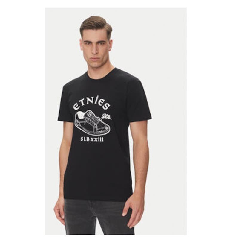 Мъжка тениска  4130003757 - памук - черна - Черен etnies
