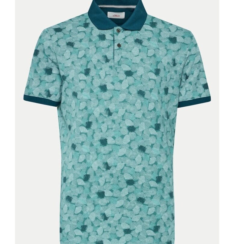 Мъжка тениска -  555207 - Синя - Памук sOliver