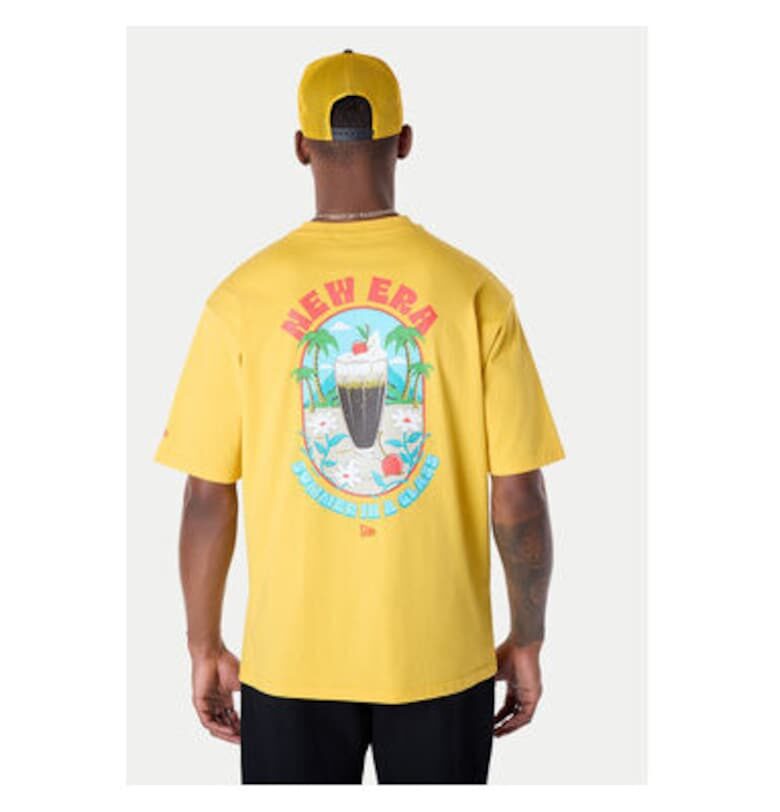 Мъжка тениска  60596304 - памук/органичен памук - жълта - Жълт New Era