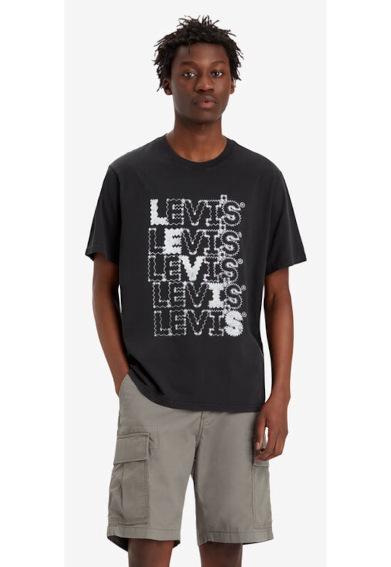 Мъжка тениска - 663919 - черна - памук Levis