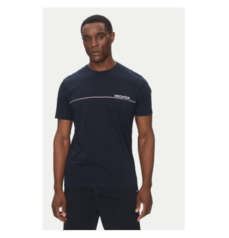 Мъжка тениска  75008690 - памук - тъмносиньо - Тъмносин Hechter Paris