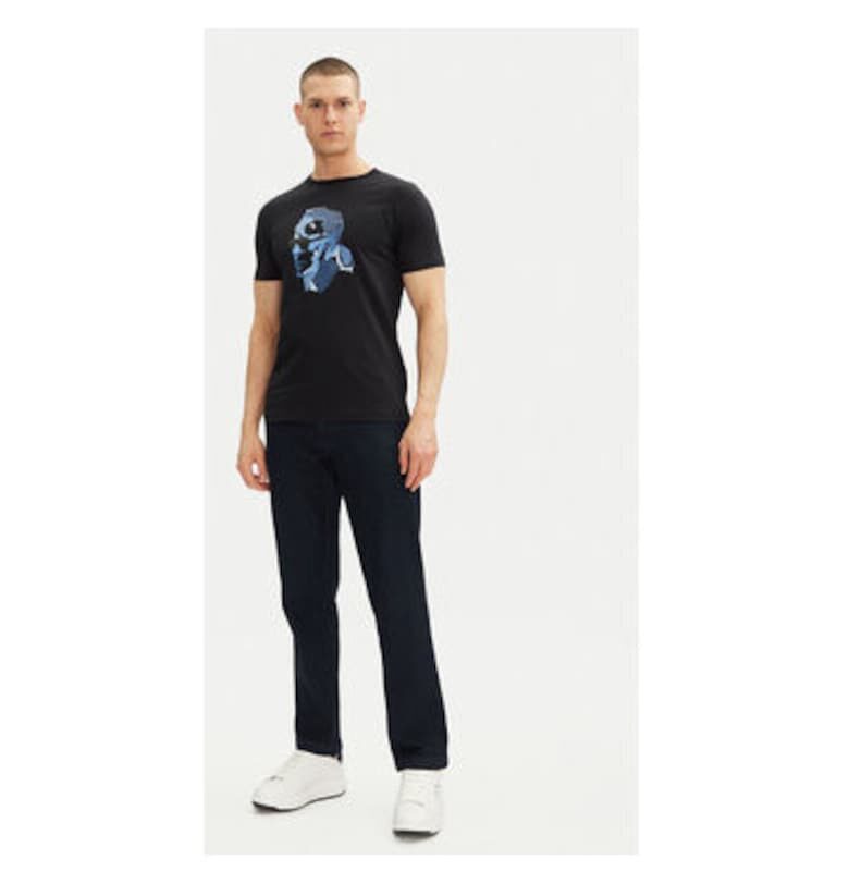 Мъжка тениска  755065 552241 - Органичен памук - Тъмносин - Тъмносин Karl Lagerfeld