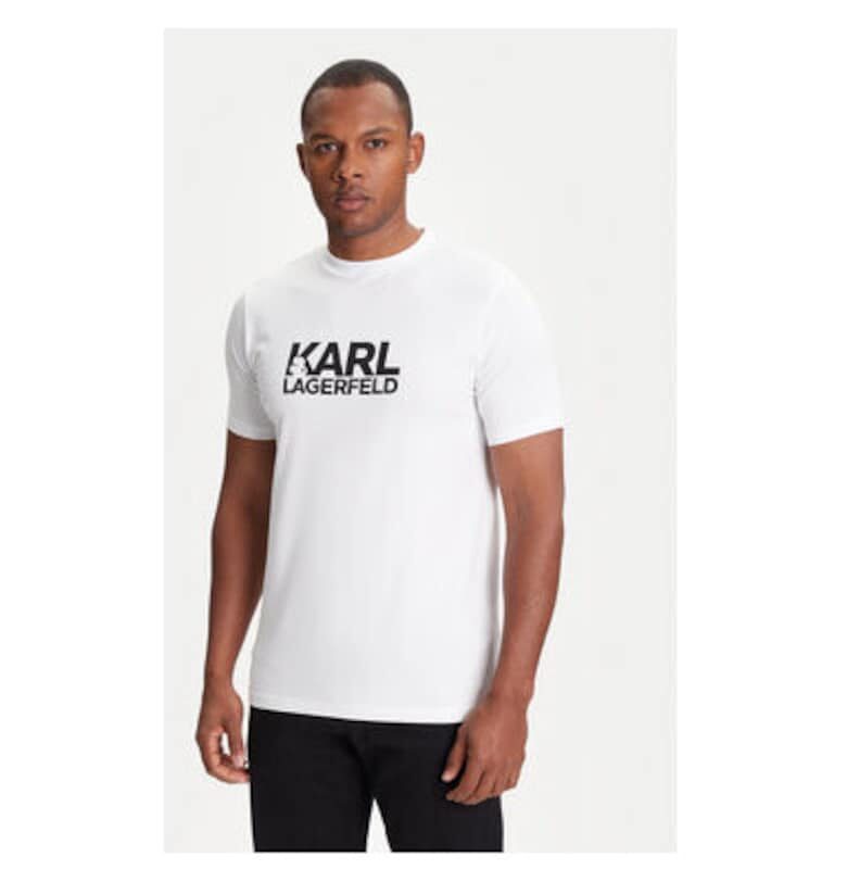 Мъжка тениска  755087 553235 - Памук - Бяла - Бял Karl Lagerfeld