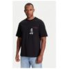 Мъжка тениска 755097 553270 - Органичен памук - Черна - Черен Karl Lagerfeld