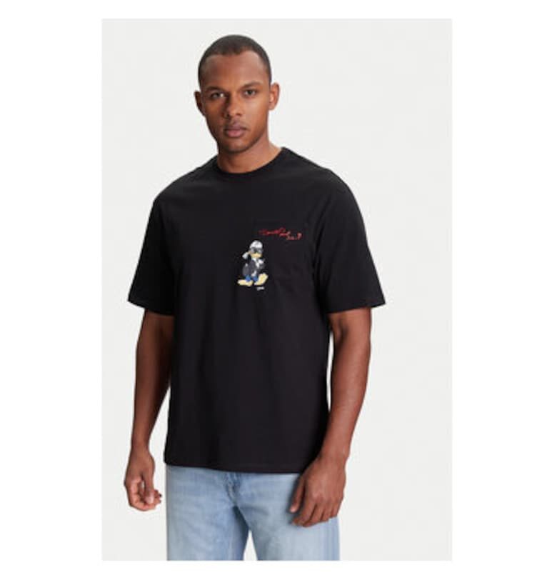 Мъжка тениска  755097 553270 - Органичен памук - Черна - Черен Karl Lagerfeld