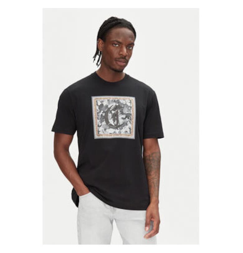 Мъжка тениска  78OAHC10 CJ600 - Памук - Черен - Черен JUST CAVALLI