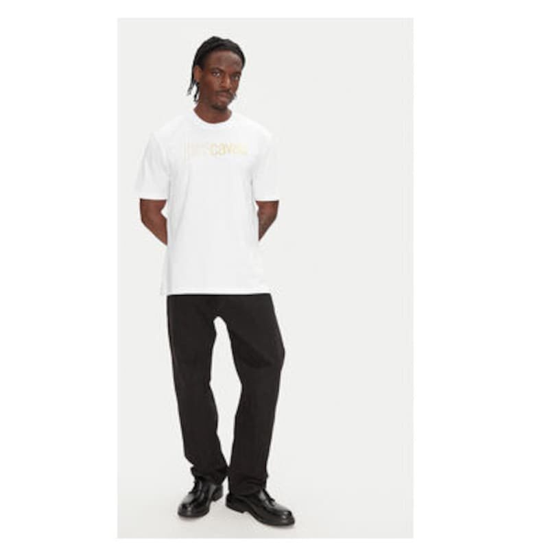 Мъжка тениска  78OAHT16 CJ500 - Памук - Бяла - Бял JUST CAVALLI