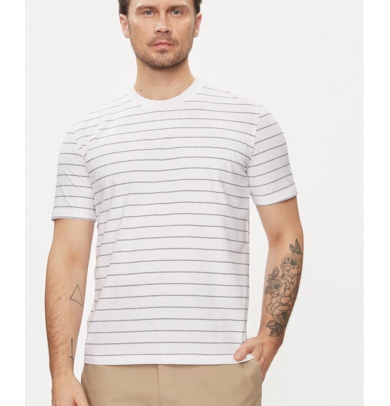 Мъжка тениска -  812225 - Бяла - Памук Sisley