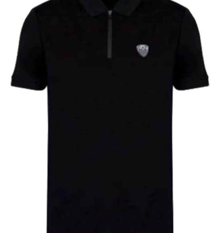 Мъжка тениска 8NPF13 - Emporio Armani  вискоза/полиамид - черен EA7