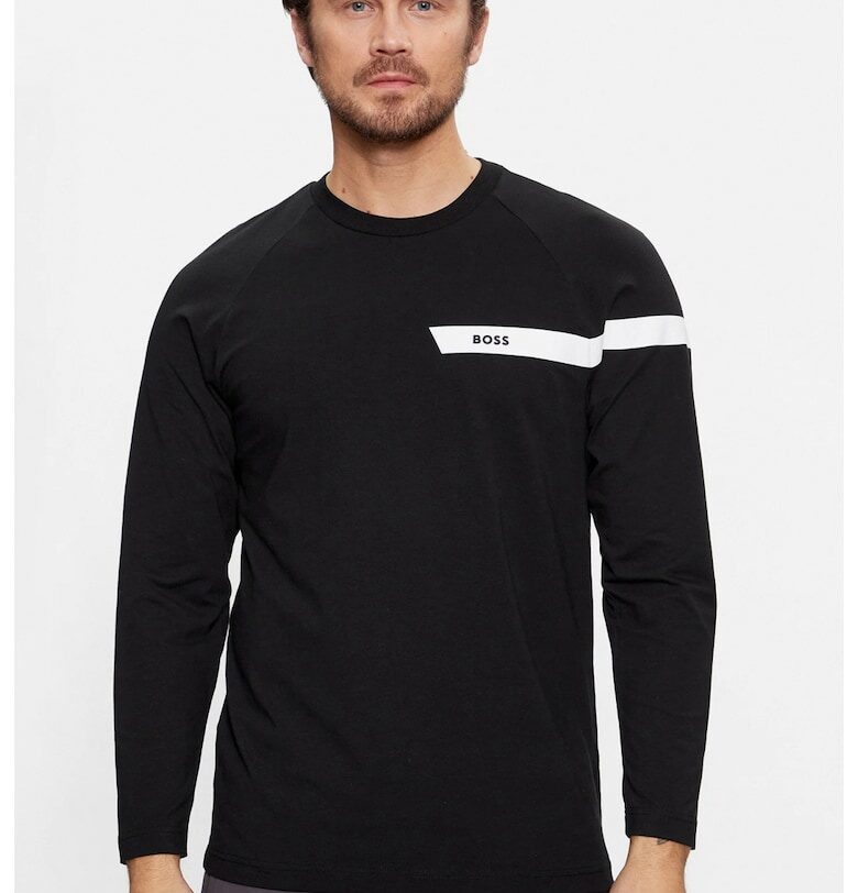 Мъжка тениска Boss Longsleeve Togn 1 50501228 - Черен HUGO BOSS