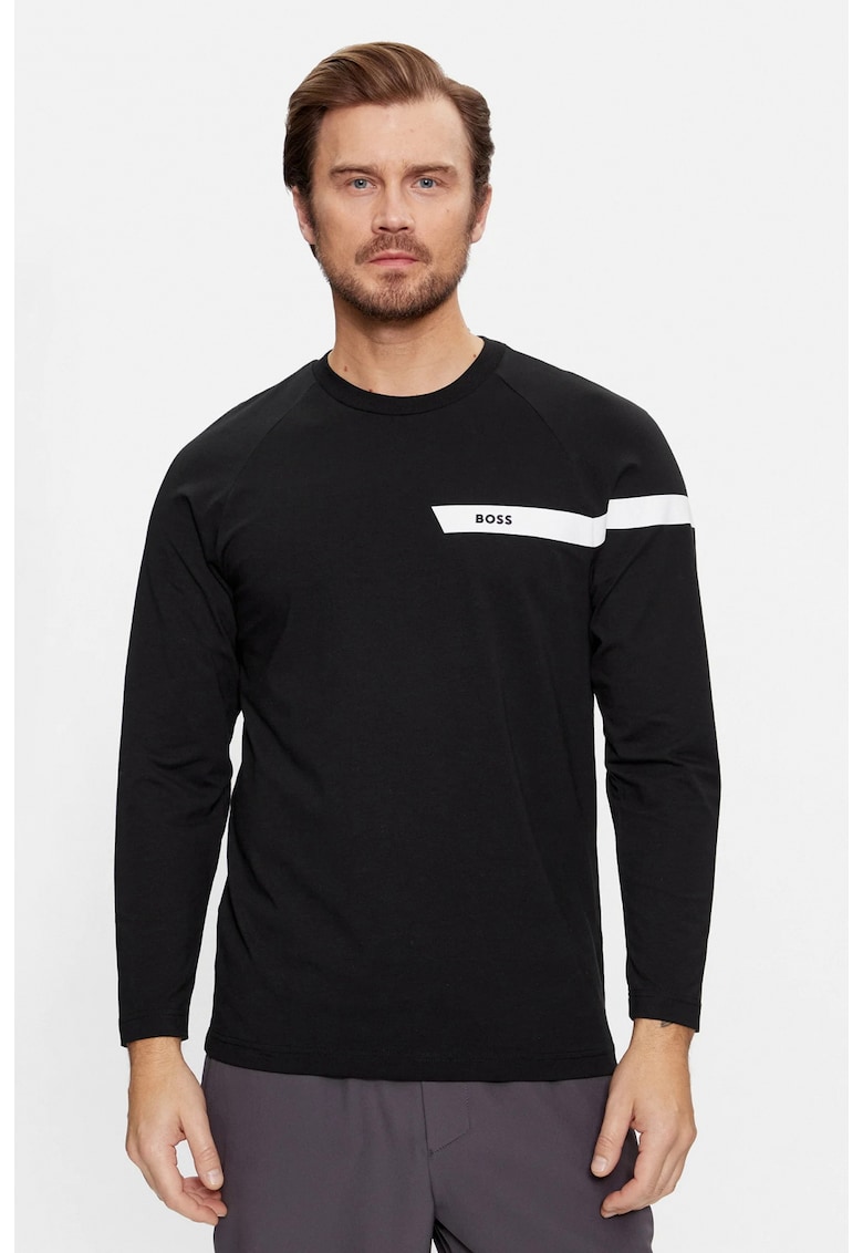 Мъжка тениска Boss Longsleeve Togn 1 50501228 - Черен HUGO BOSS