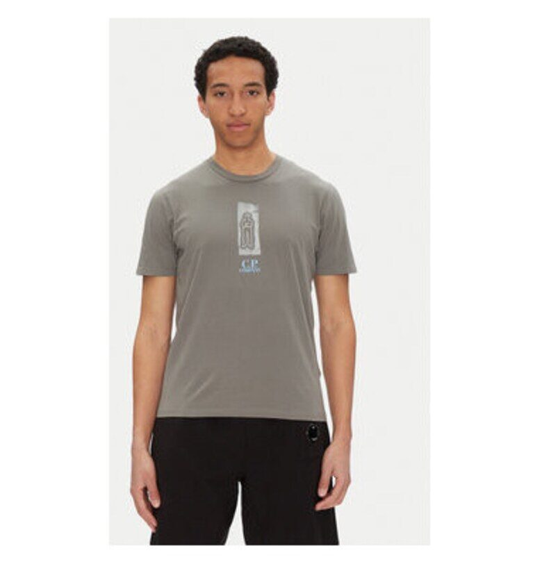Мъжка тениска CP Company - 18CMTS310A005431G - Памучна - Сива - Сив C P Company