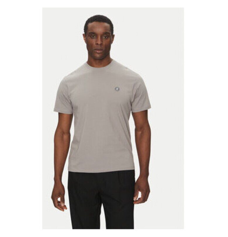 Мъжка тениска  DT1194M-BESY20 - Органичен памук - Сива - Сив Save The Duck