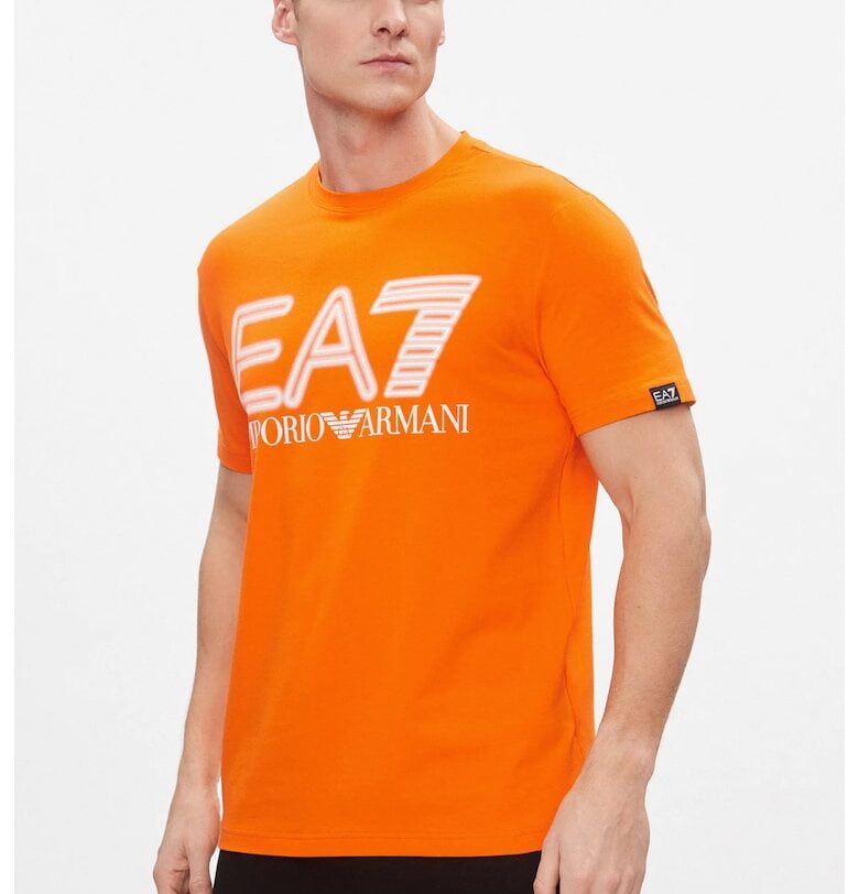 Мъжка тениска EA7 -  3DPT37 - Оранжев Emporio Armani
