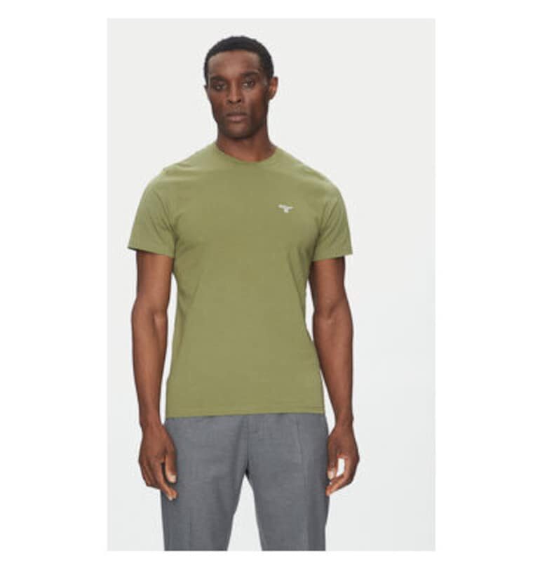 Мъжка тениска  MTS0331OL39 - памук - зелен - Зелен Barbour