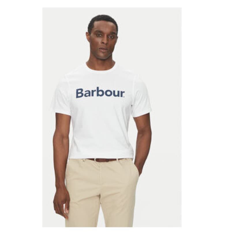 Мъжка тениска  MTS0531WH51 - Памук - Бял - Бял Barbour