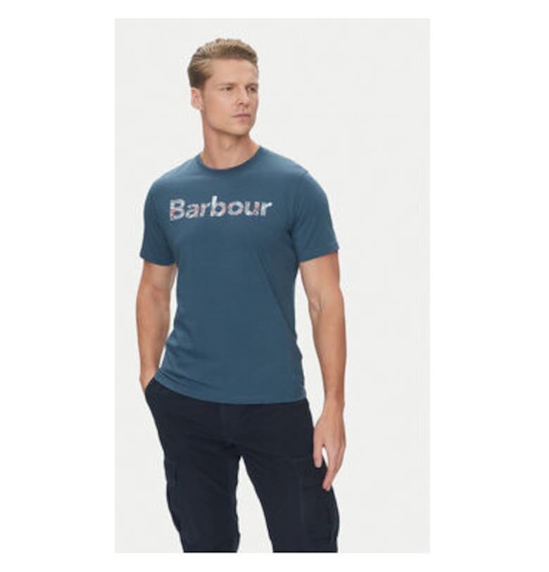 Мъжка тениска  MTS1391BU18 - Памук - Тъмносин - Тъмносин Barbour