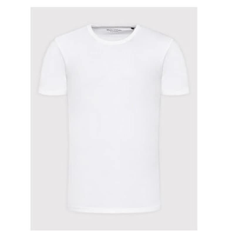 Мъжка тениска - Marc O'Polo - 209845310 - Органичен памук - Бяла - Бял marc o polo