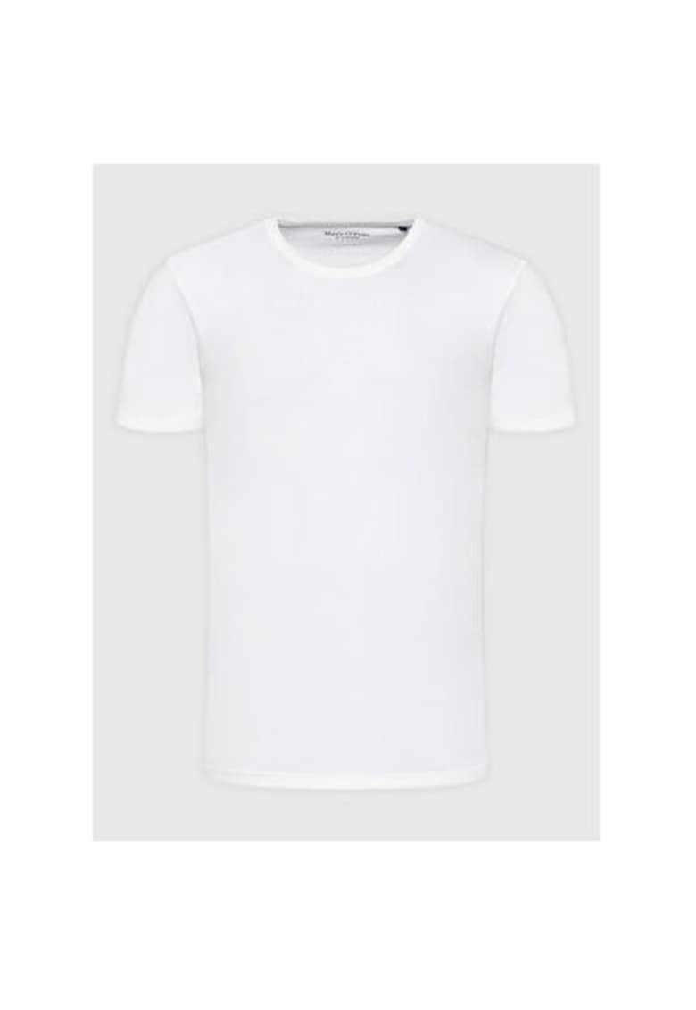 Мъжка тениска - Marc O'Polo - 209845310 - Органичен памук - Бяла - Бял marc o polo