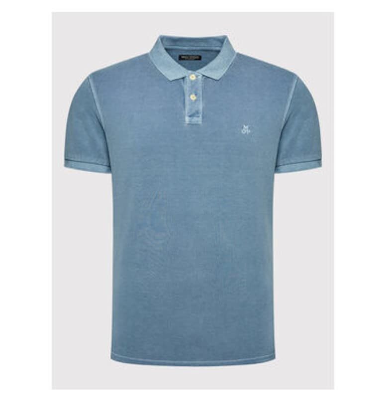 Мъжка тениска - Marc O'Polo - 209845433 - Органичен памук - Син - Син marc o polo
