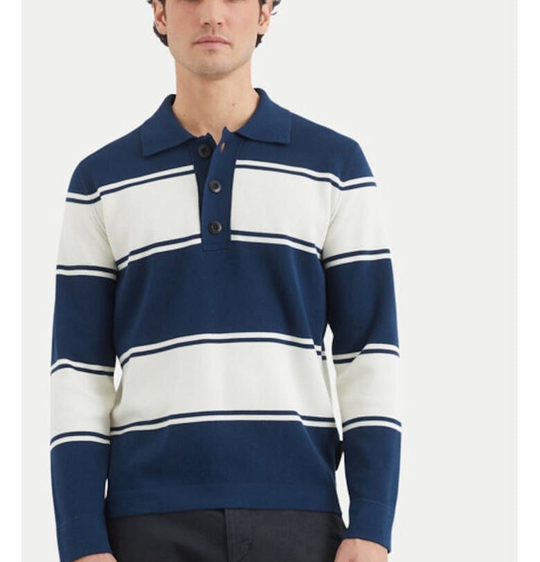 Мъжка тениска - Marc O'Polo - 304865619 - Памук - Син marc o polo