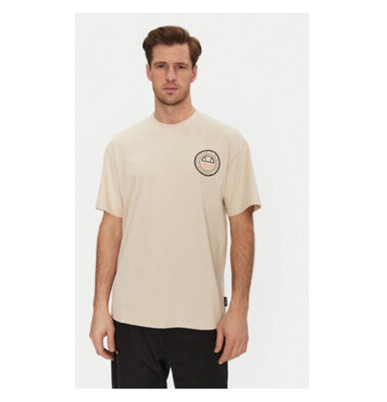 Мъжка тениска  SHZ21889214 - памук/полиестер - бежов цвят - Бежов ELLESSE