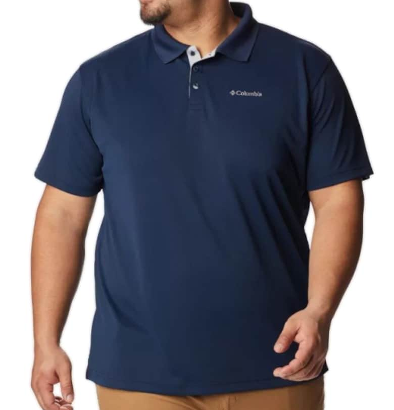 Мъжка тениска  Utiliser Polo - тъмносиня - полиестер Columbia