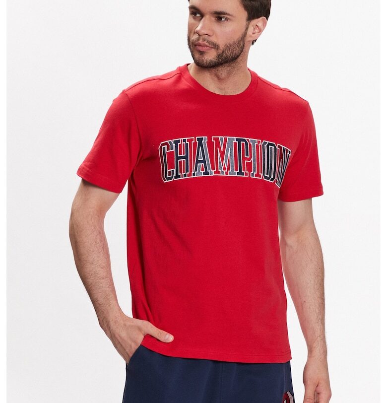 Мъжка тениска  Памук 302210824 - Червен Champion