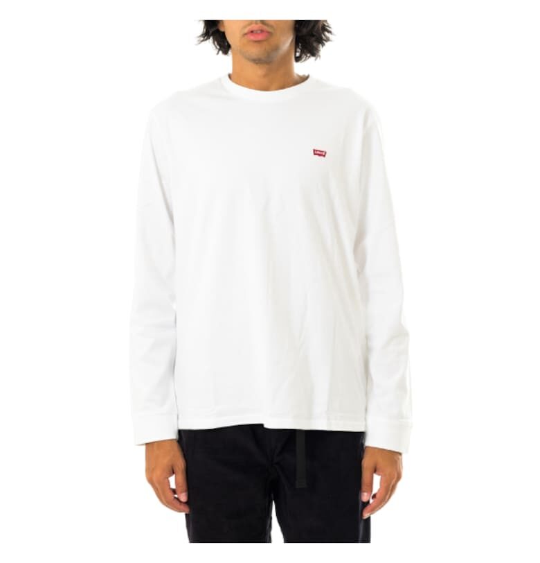 Мъжка тениска  оригинална - лого - памук - бяла - Бял Levis