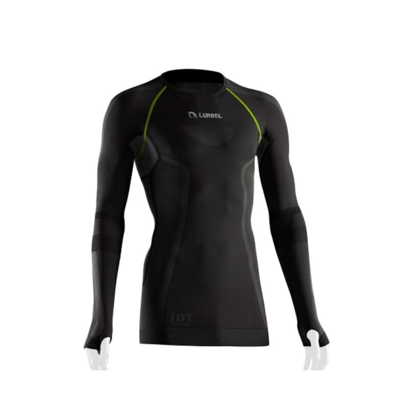 Мъжка термо тениска с дълъг ръкав -  Cristallo - тъмно сиво-зелена Lurbel