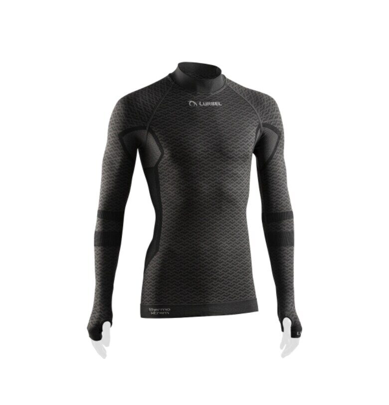 Мъжка термо тениска с дълъг ръкав -  Volcano - тъмно сива Lurbel