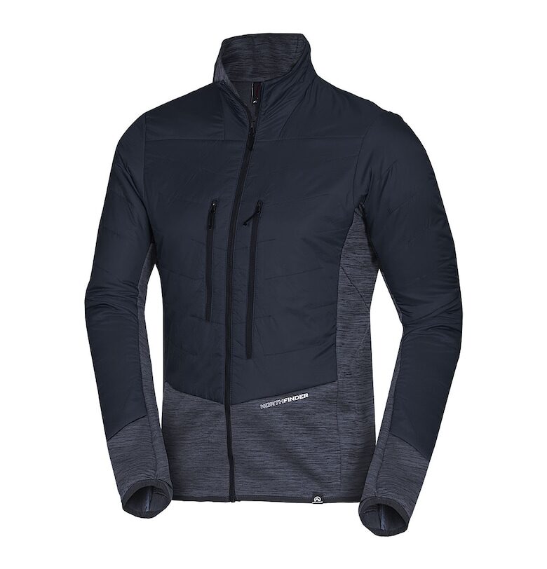 Мъжка хибридна поларна блуза с изолация Primaloft Bear - Черен NORTHFINDER