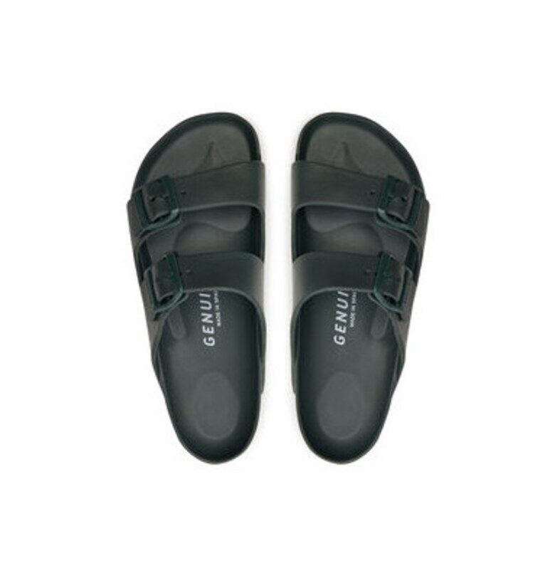 Мъжки джапанки от естествена кожа - G105299 - Синтетика - Каки GENUINS