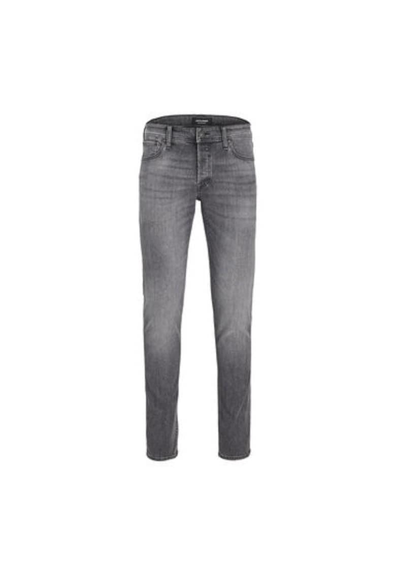 Мъжки дънки - 302663866 - Памук/Полиестер - Сив - Сив Jack and Jones