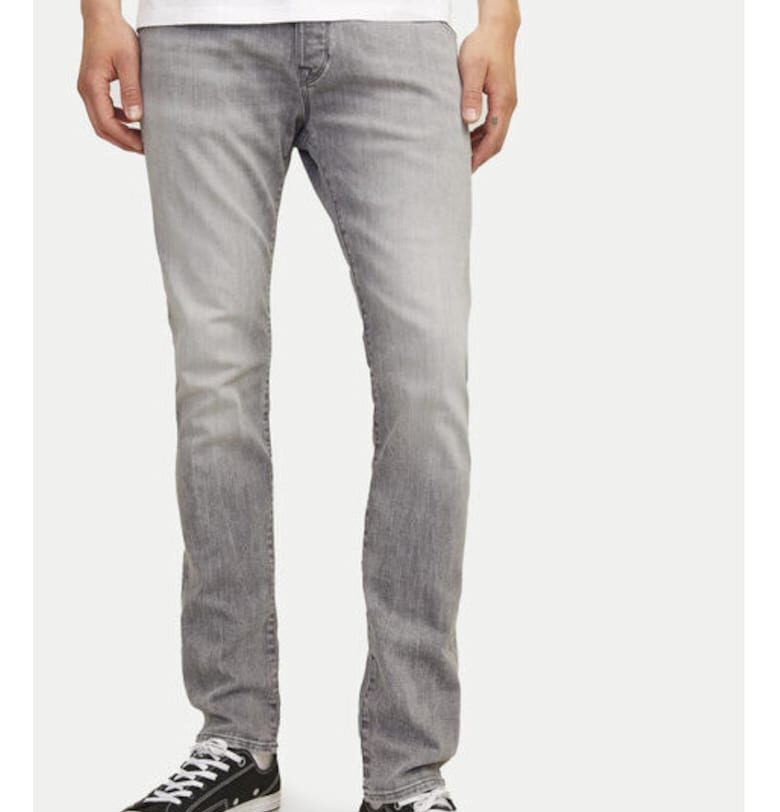 Мъжки дънки -  304376207 - Памук/Полиестер - Сив - Сив Jack and Jones