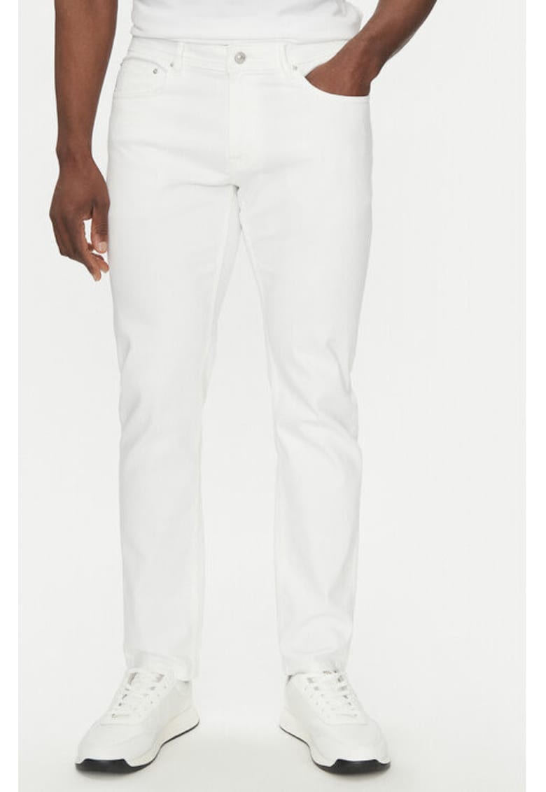 Мъжки дънки - 305100306 - Памук/Полиестер - Бял - Бял Hechter Paris