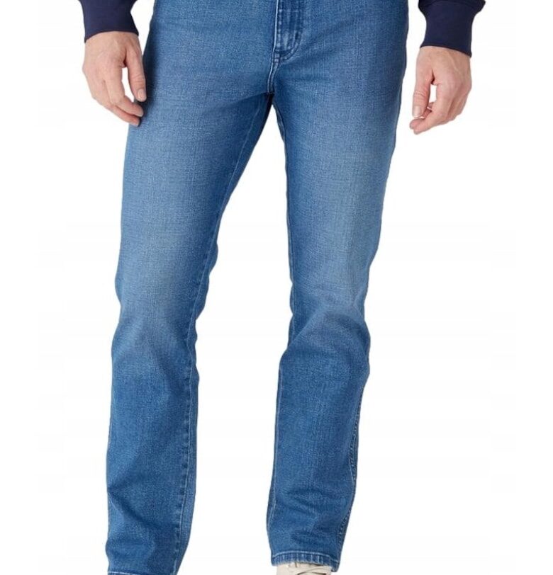 Мъжки дънки -  44429-139 - Ss23 Smu - Памук - Дълги - Мъжки - Slim fit - W32-L34 US - Сини Wrangler