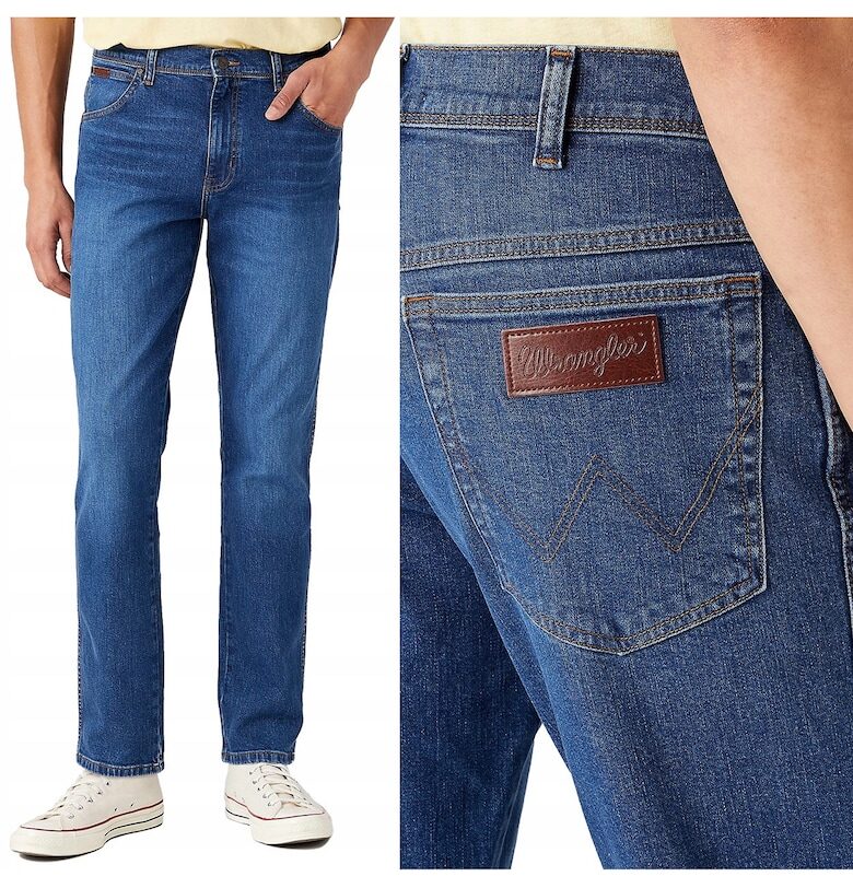 Мъжки дънки  821 Authentic Straight - сини - W38 L30 - леко еластичен деним Texas