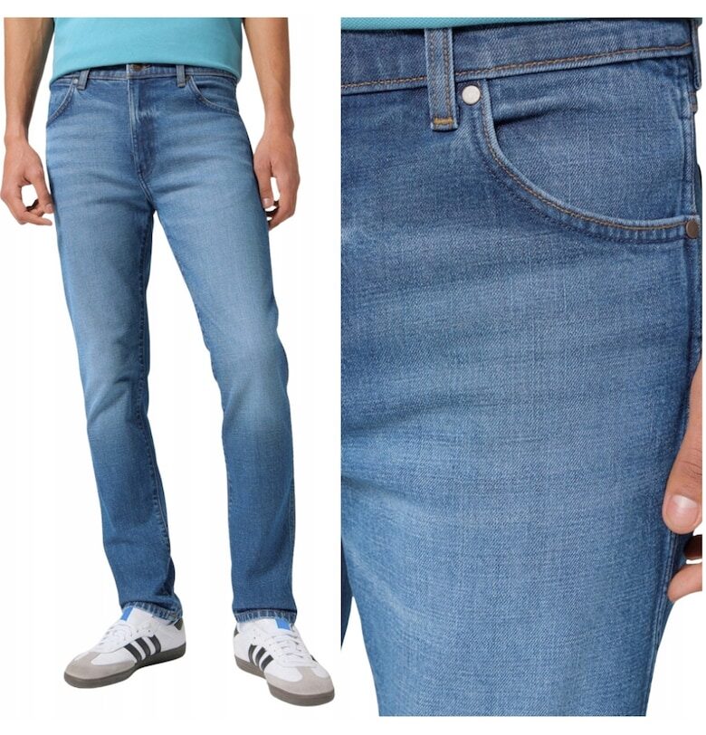 Мъжки дънки -  Larston 812 - втален - син - L30 Wrangler