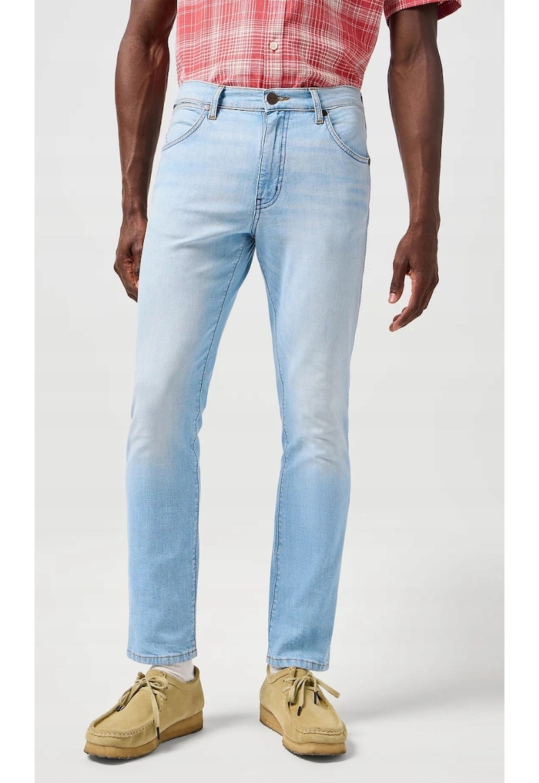 Мъжки дънки Larston Spur - памук/полиестер/еластан - светлосин Wrangler