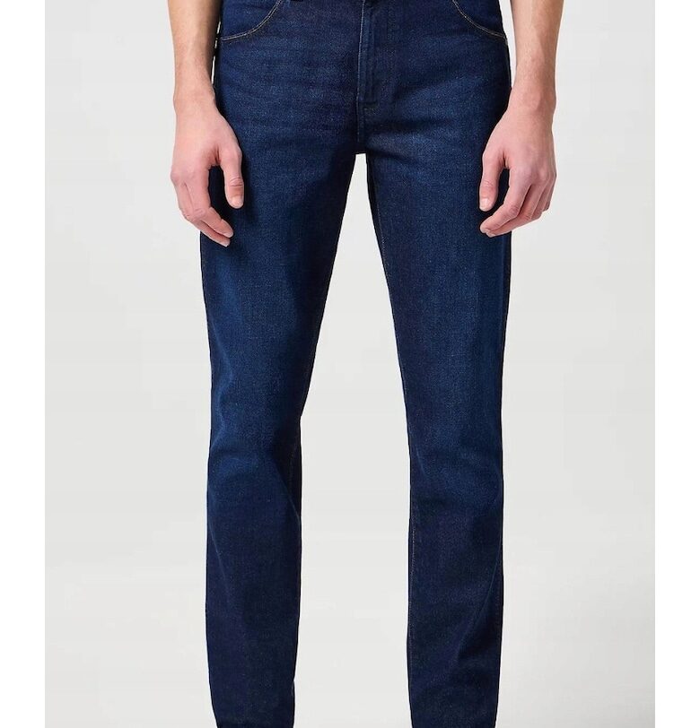 Мъжки дънки  Larston - слим - памук/еластан - тъмносини - - Тъмносин Wrangler