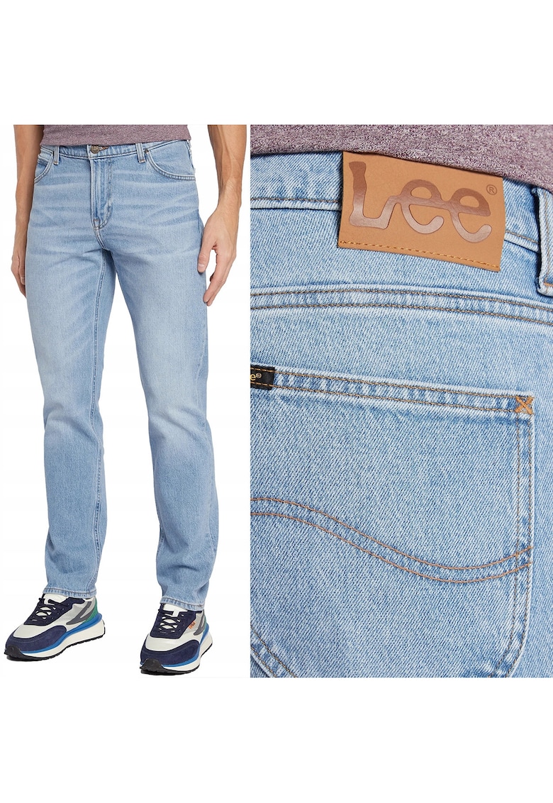 Мъжки дънки Lee Relaxed Worn New Hill - сини - Син West