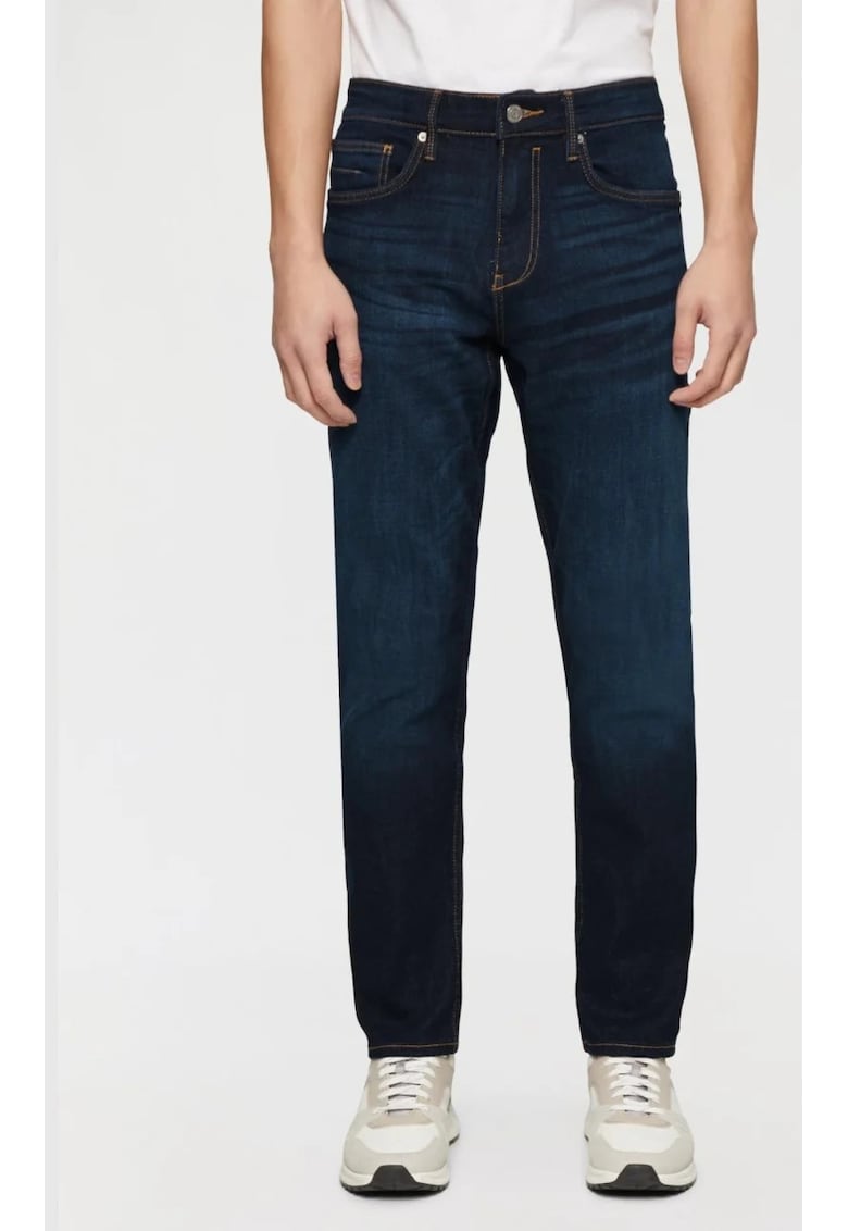 Мъжки дънки Nelio - средна талия - прилепнали - тънки крачоли - тъмно синьо - Тъмно морско синьо sOliver