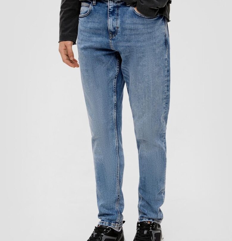 Мъжки дънки Shawn - средна талия - стандартна кройка - заострени крачоли - светлосини -  от s.Oliver - Светлосин QS