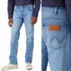 Мъжки дънки Wrangler  803 - прав силует - еластични - син - W38 L32 Greensboro