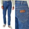 Мъжки дънки Wrangler  W30 L34 - сини - вталени - еластични Texas Slim