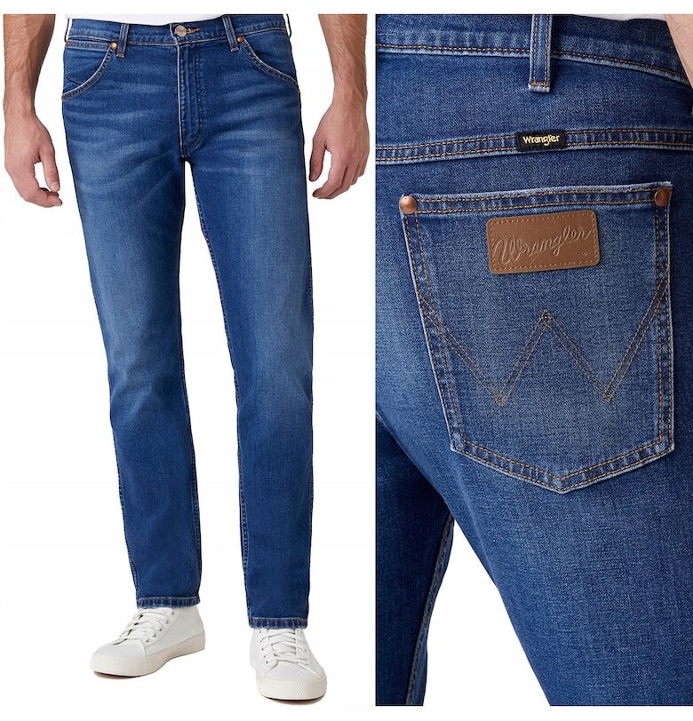 Мъжки дънки Wrangler  slim - тъмносини - Син 11MWZ