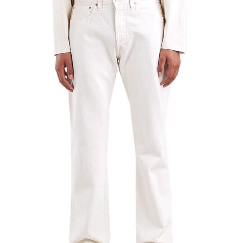 Мъжки дънки -  памук - бели - Levis